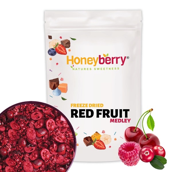 Red Fruit Medley - Raspberry Pieces, Sour Cherry Slices, Cranberry Slices