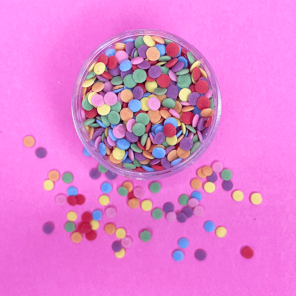 Rainbow Confetti Circles