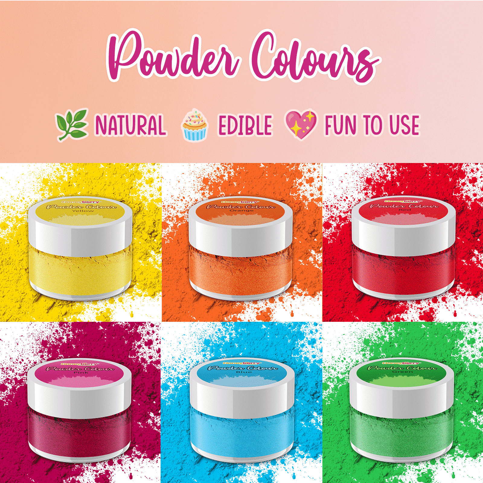 Alternative view of Rainbow Colours Powder Multipack