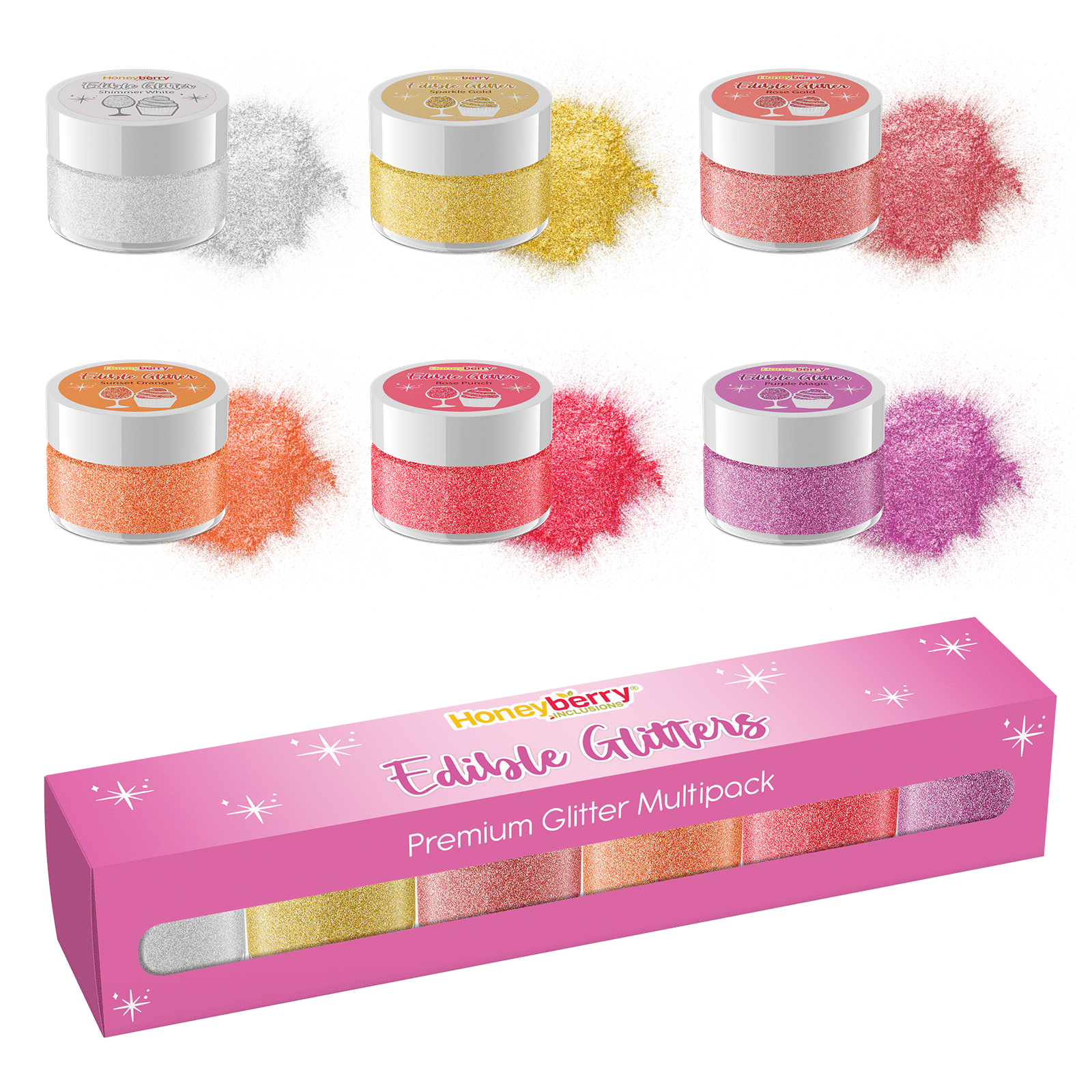 Warm Colours Glitter Multipack