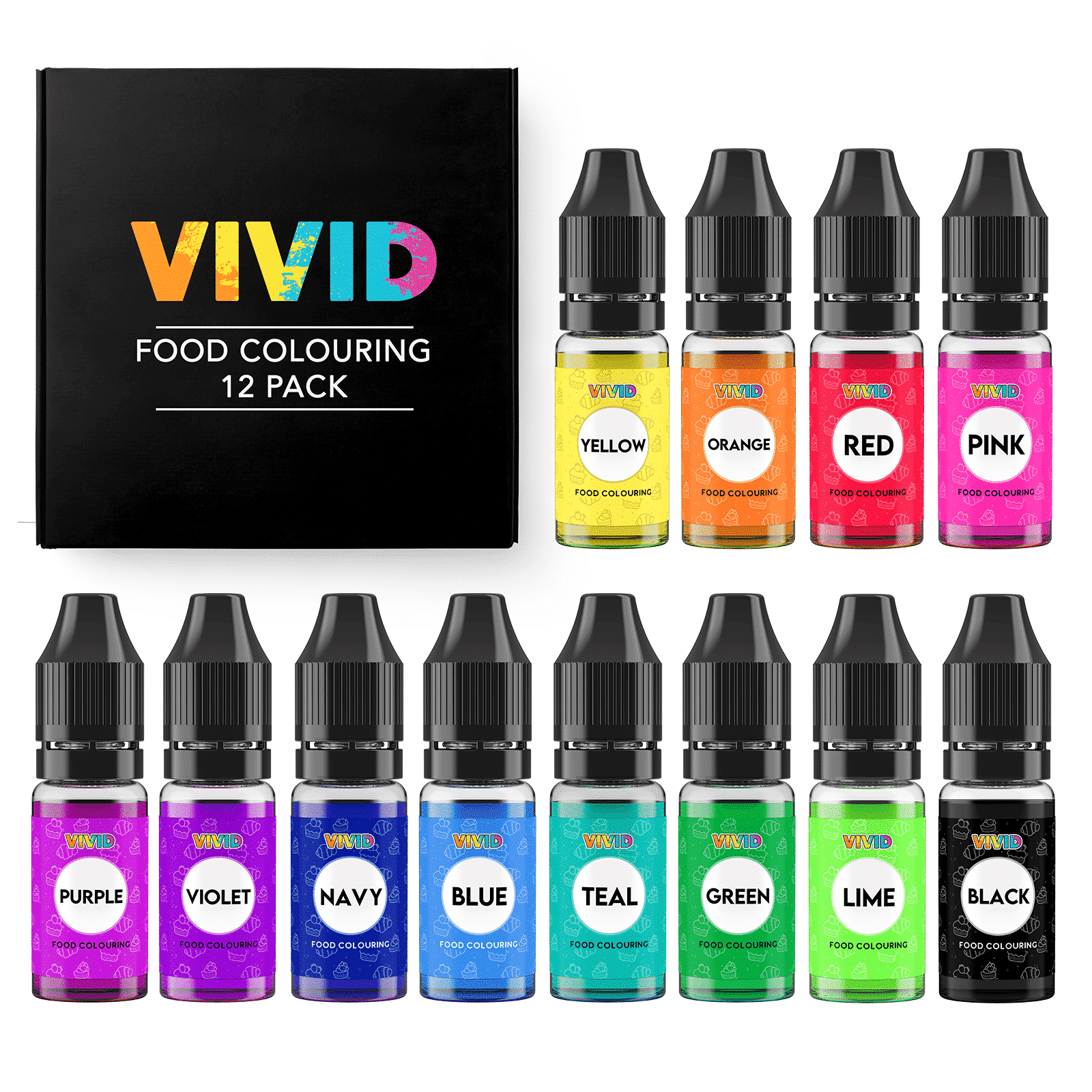 VIVID Bake Stable Food Colouring Multipack