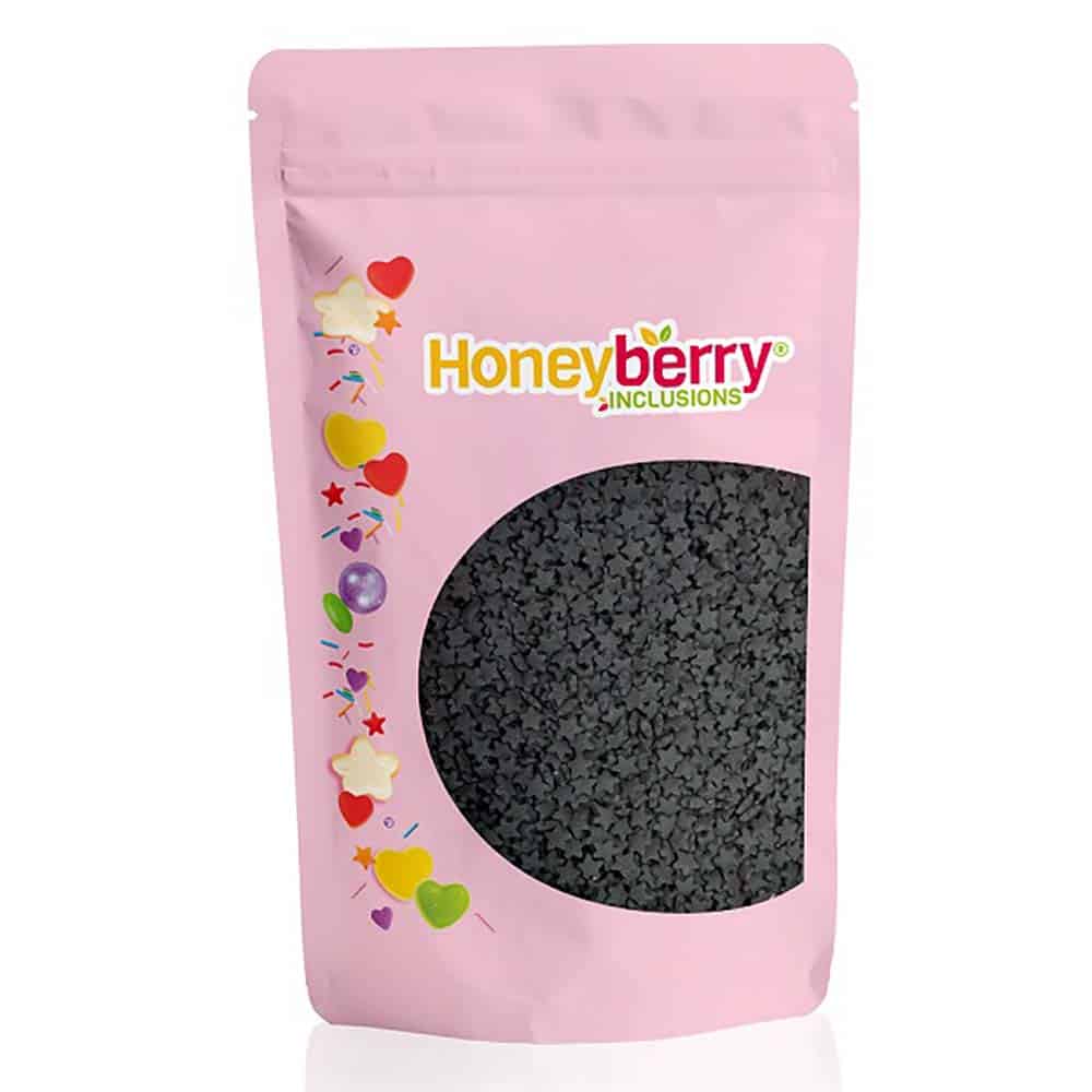 Black stars sprinkles