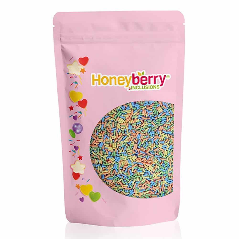 Pastel sugar strands sprinkles