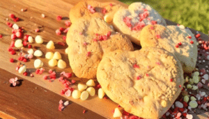 White Chocolate & Strawberry Cookies