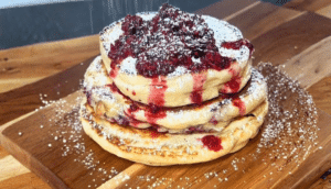 Berry Filled Fluffy Pancakes