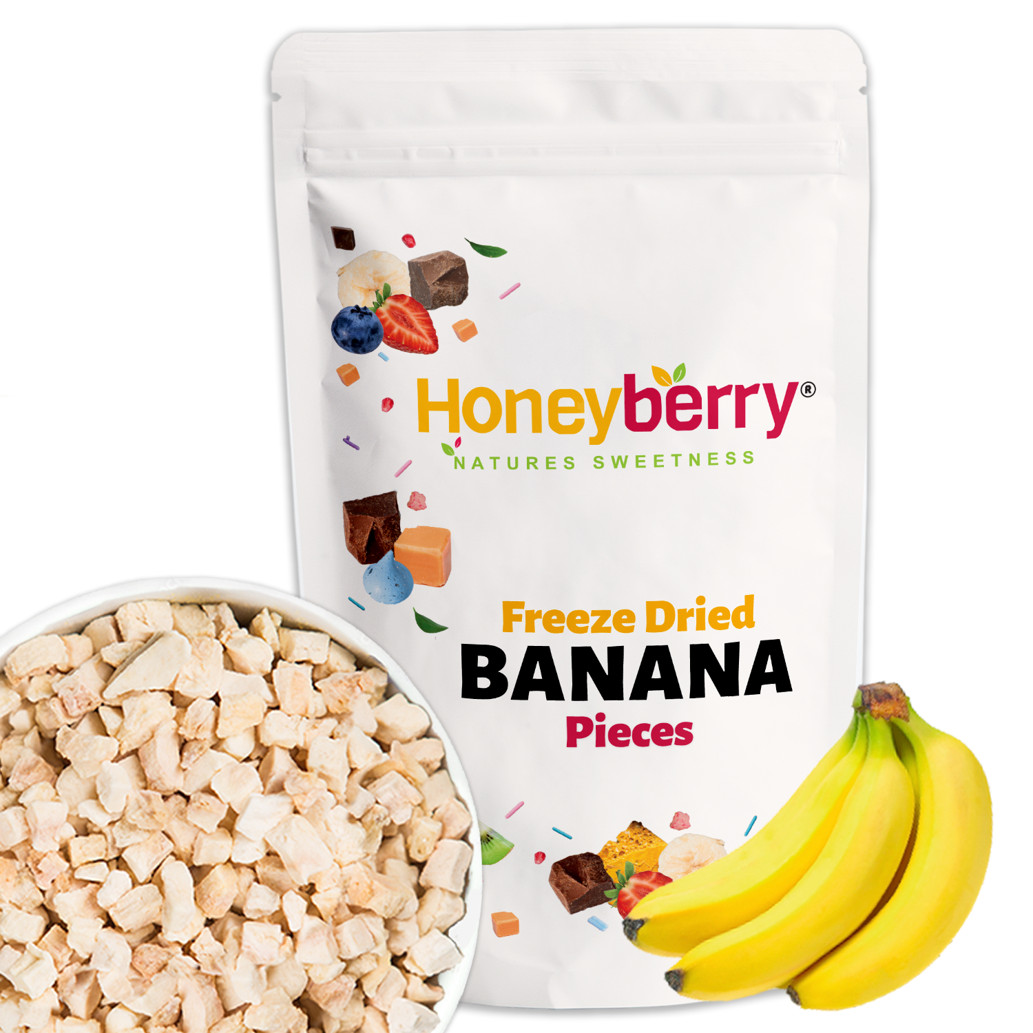Freeze Dried Banana Pieces