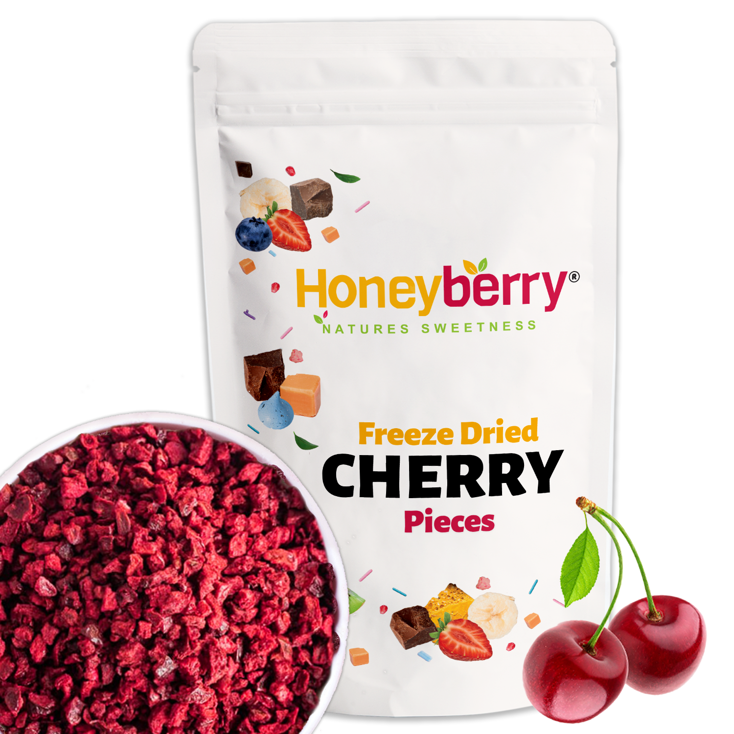 Freeze Dried Sour Cherry Pieces