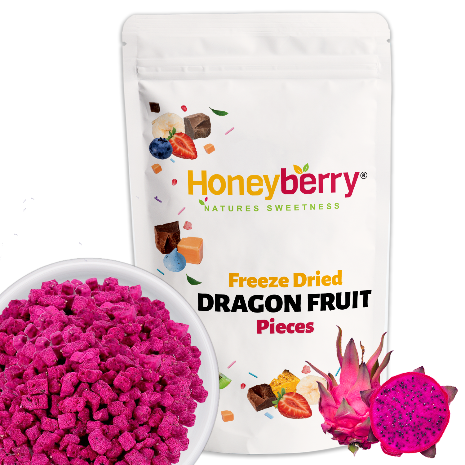 Freeze Dried Dragon Fruit