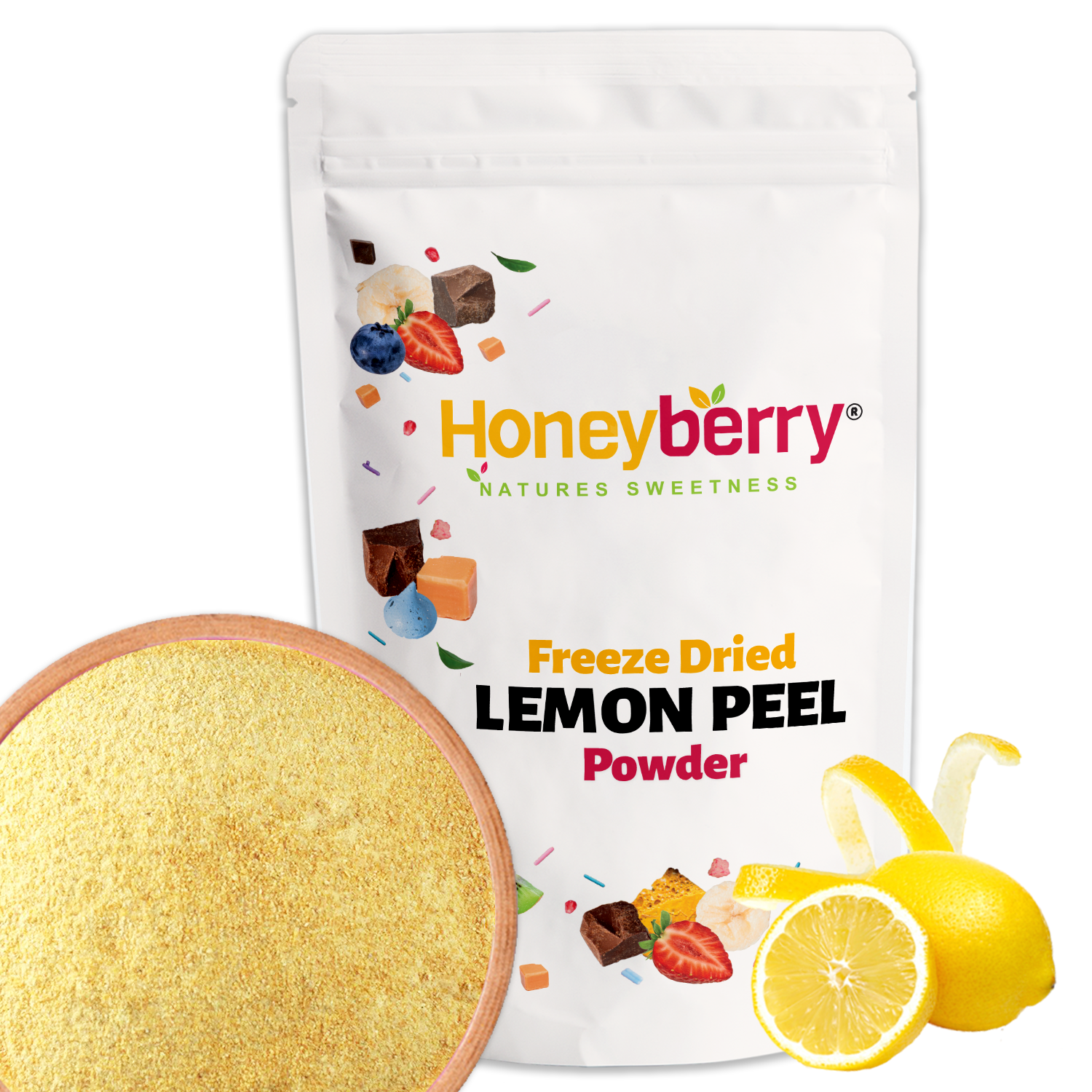 Freeze Dried Lemon Peel Powder