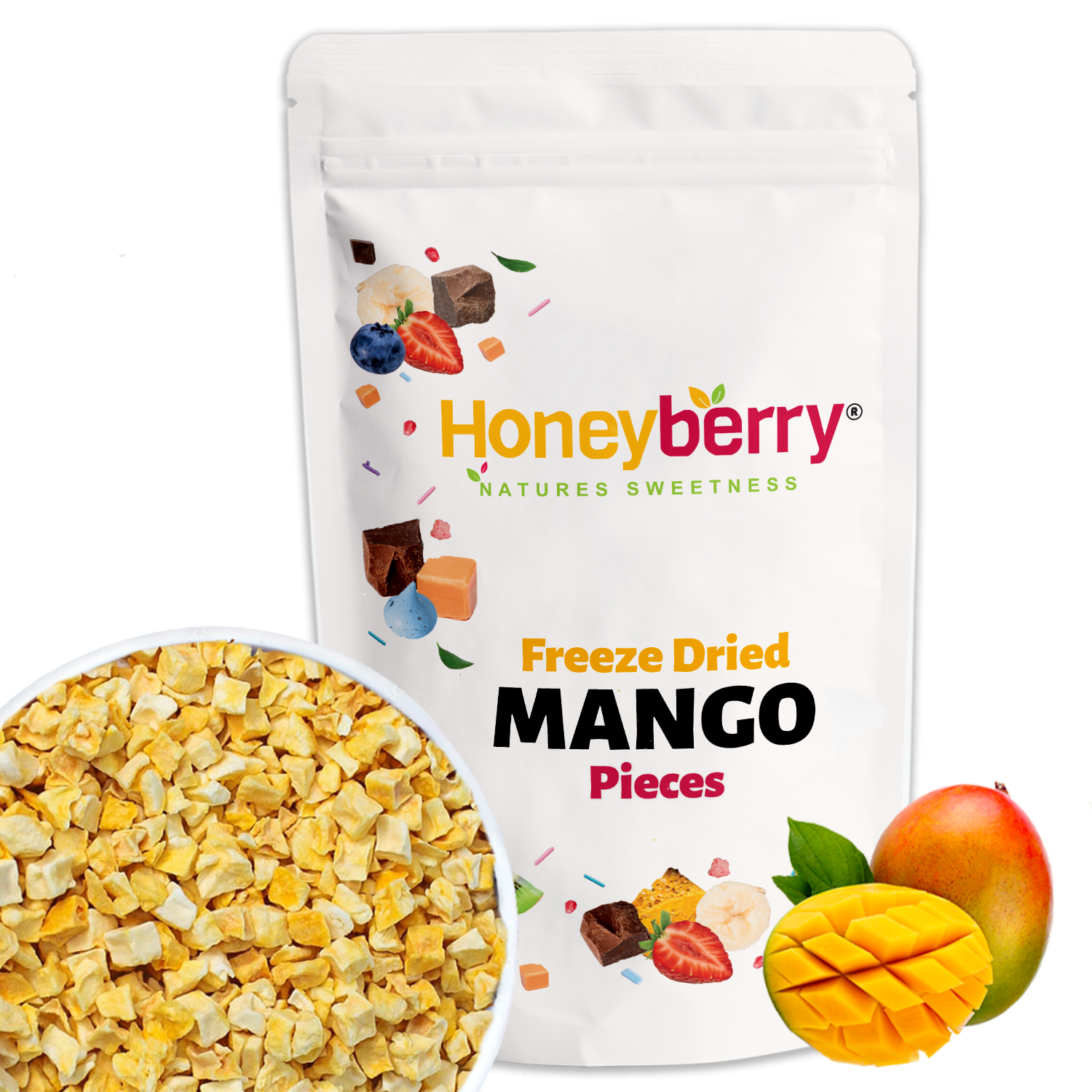 Freeze Dried Mango Pieces
