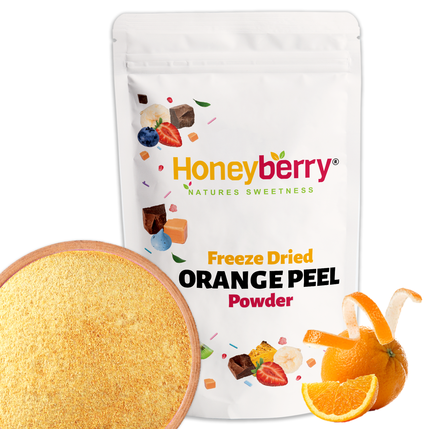 Freeze Dried Orange Peel Powder