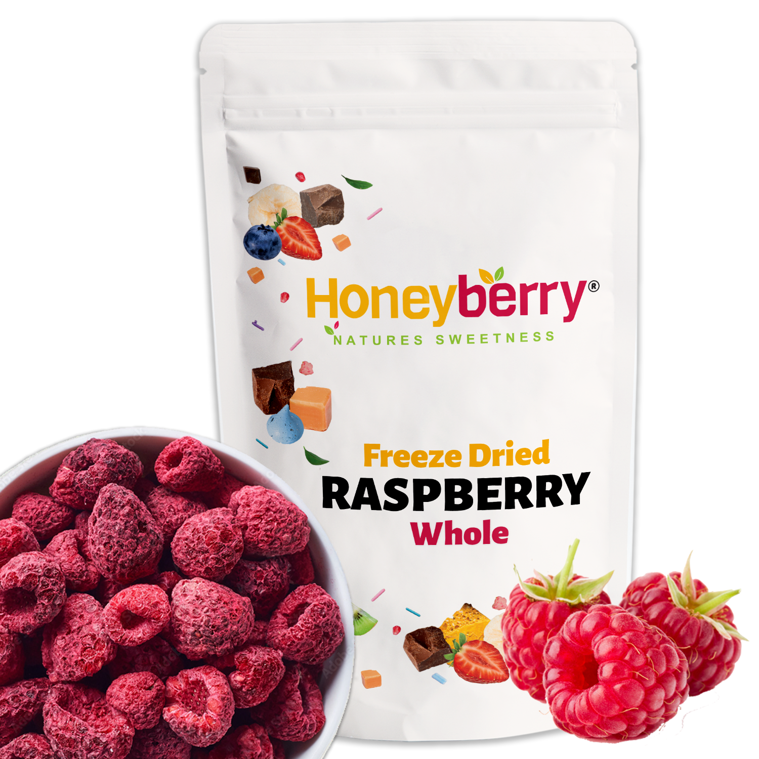 Freeze Dried Whole Raspberries