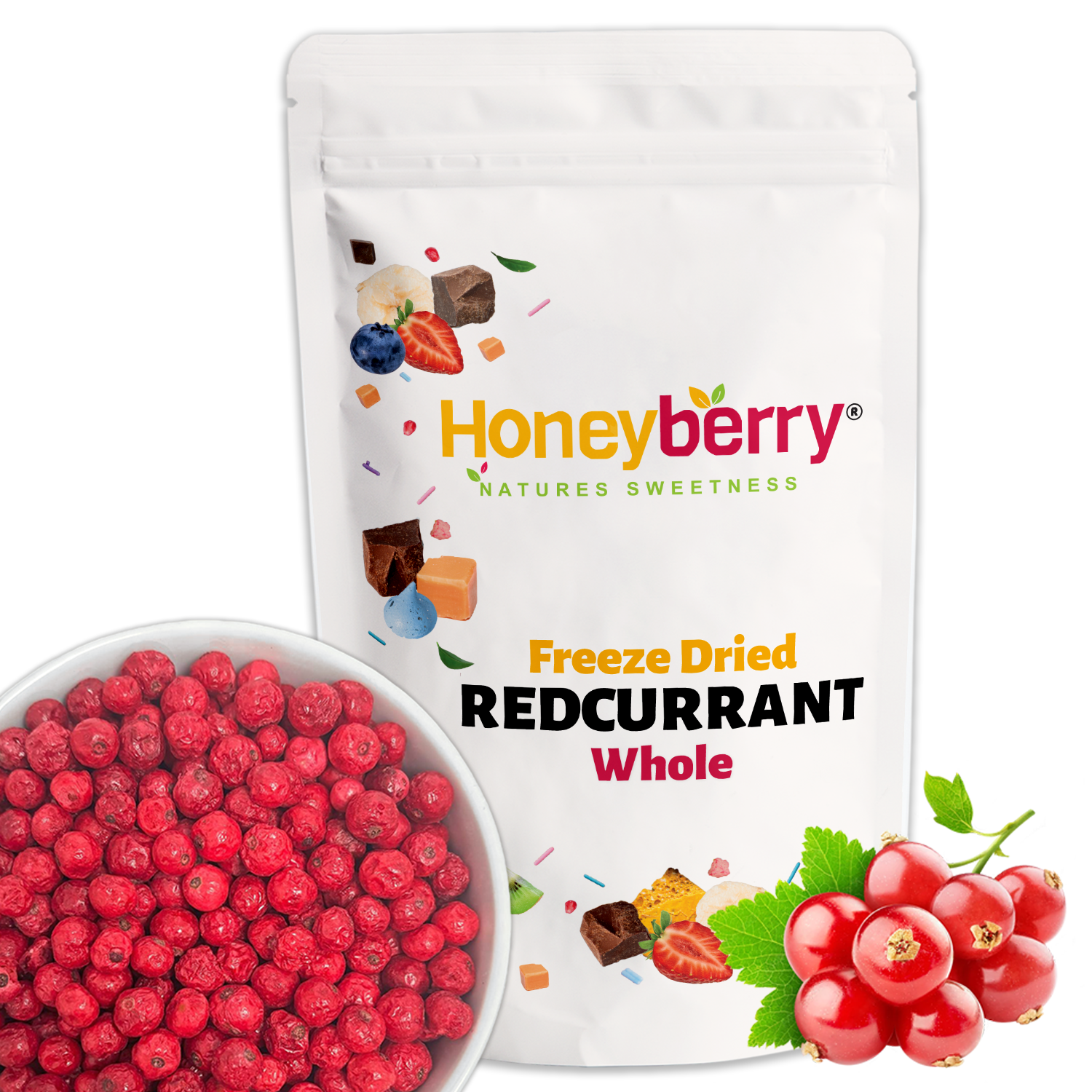 Freeze Dried Whole Redcurrants