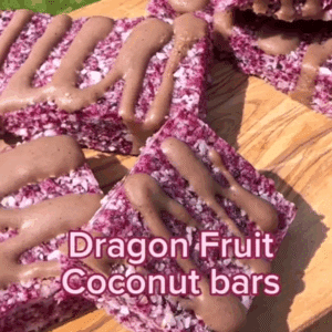 Coconut & Dragon Fruit Bars