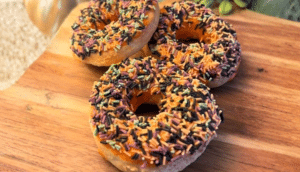 Air Fryer Halloween Doughnuts