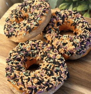 Air Fryer Halloween Doughnuts