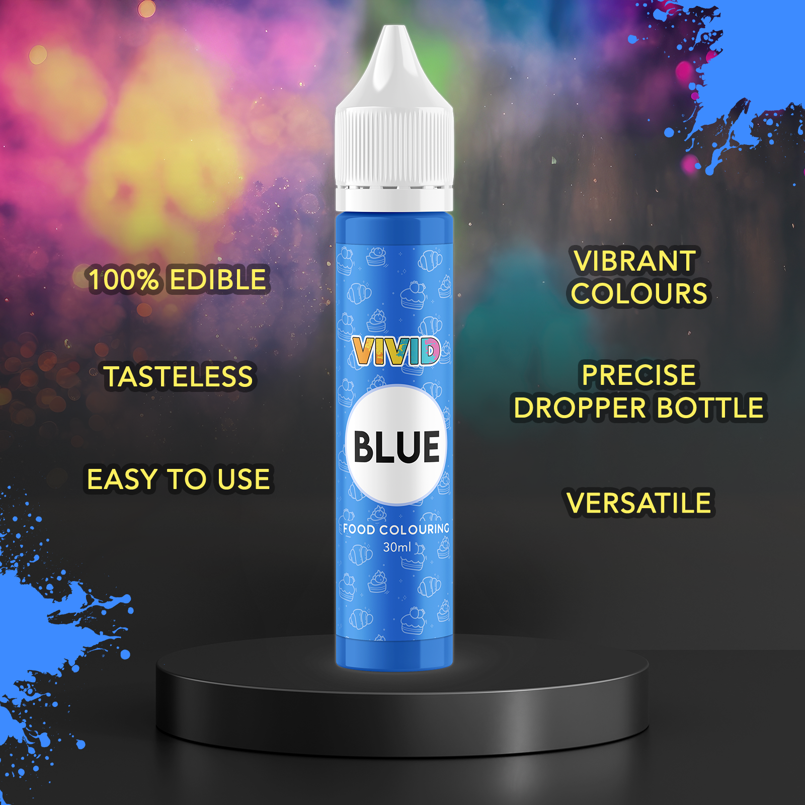 Alternative view of VIVID Blue Bake-Stable Food Colour 30ml