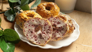 Raspberry & Lemon Bagels