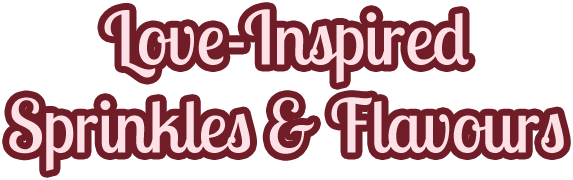 Valentine’s Day love inspired sprinkles and flavours header text