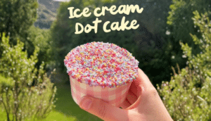 Ice Cream Dot Cake