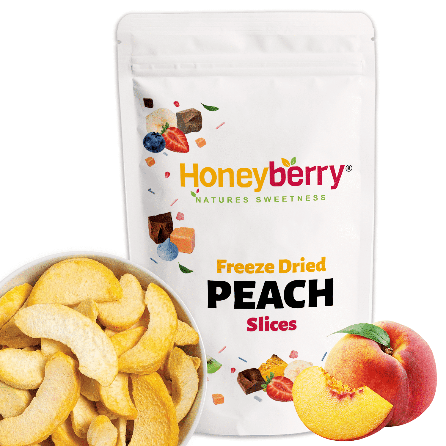 Freeze Dried Peach Slices
