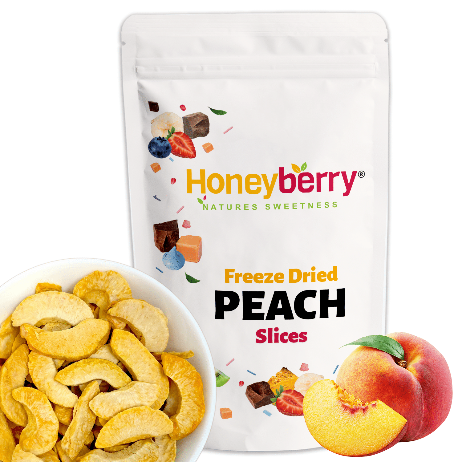 Freeze Dried Peach Slices