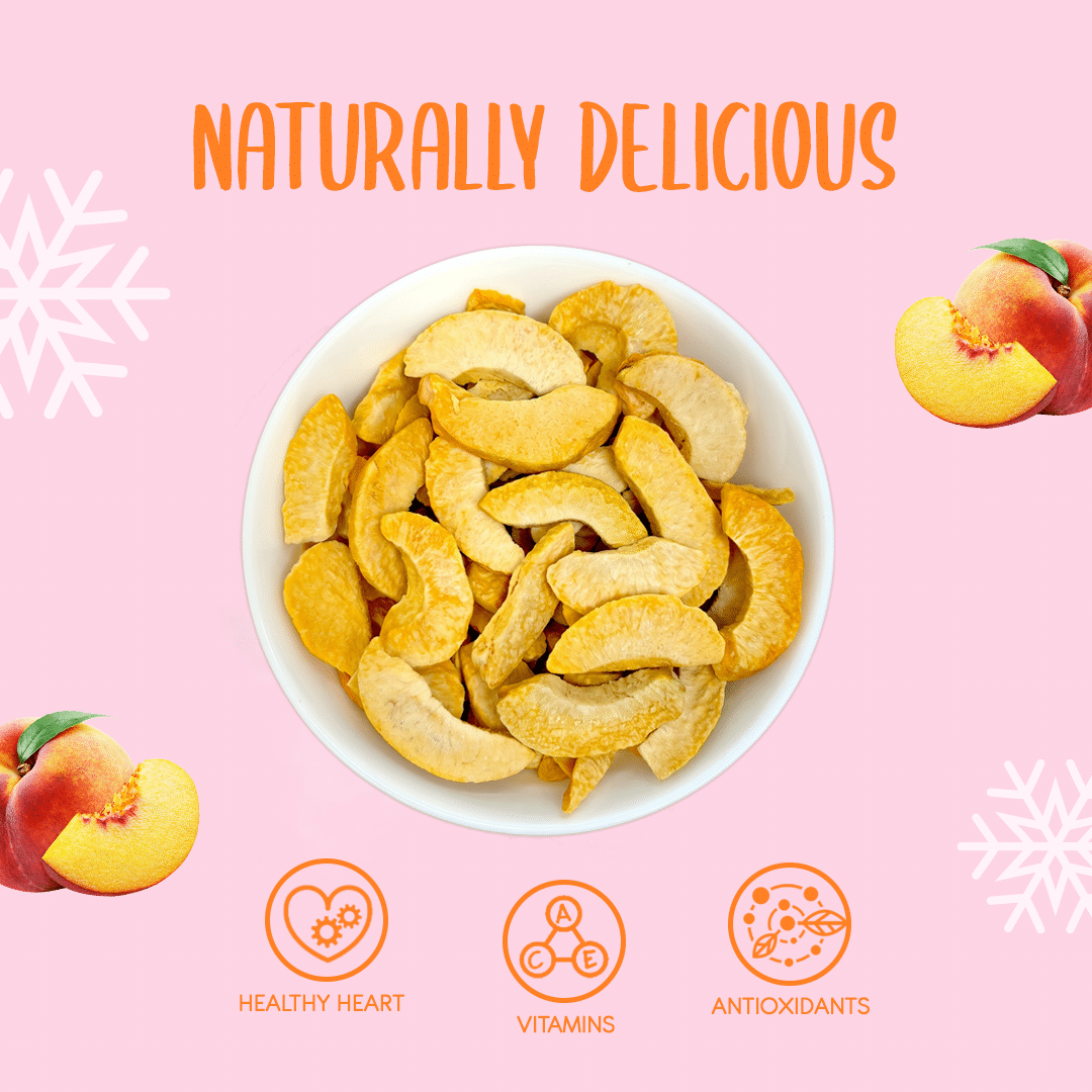 Alternative view of Freeze Dried Peach Slices